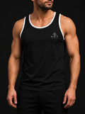 Camisilla Premium ART — Negro / Blanco