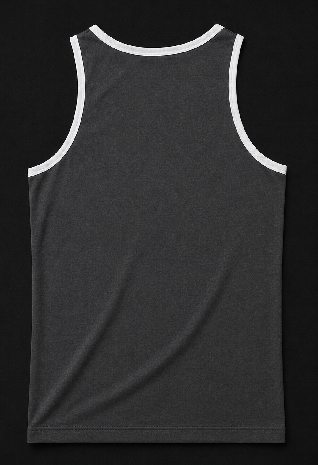 Camisilla Premium ART — Carbón / Blanco